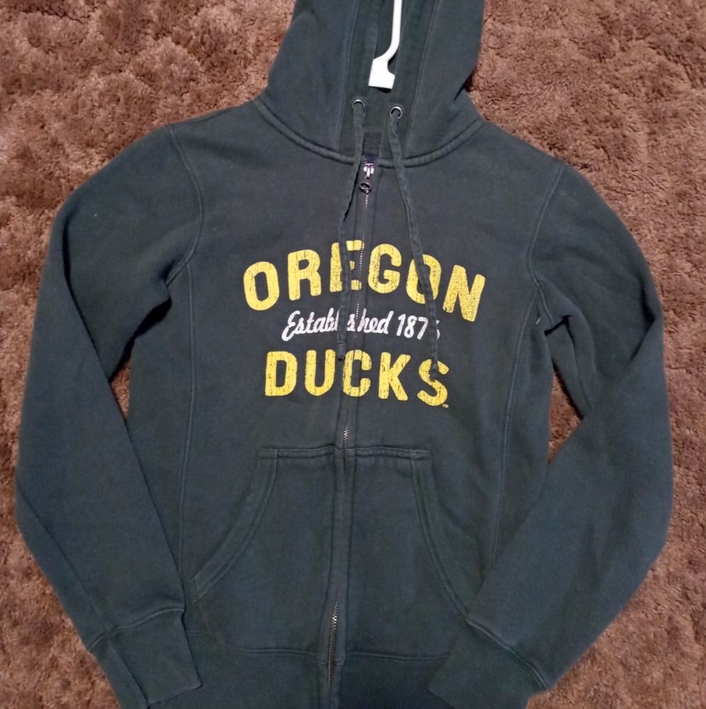 Oregon Duck's zip up sweatshirt